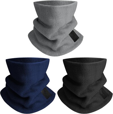 Neck Gaiters for Men 3 Pack,Neck Warmer Scarf Women Face Mask Covering for Cold 