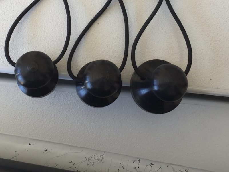 Snagless Push Pole Holder Set 1.5" Black Thru Mount eBay