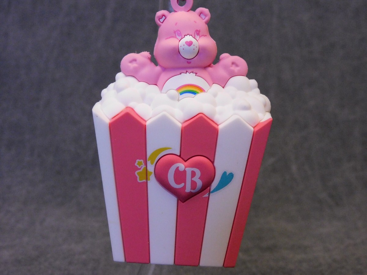 Care Bears NEW * Cheer Bear Popcorn Clip * Blind Bag Series 2 Key