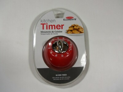 Culinary Elements - Minute Kitchen Timer - Red Round