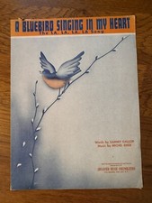 A Bluebird Singing In My Heart Sheet Music Michael Emer 1948 La La La La Song 