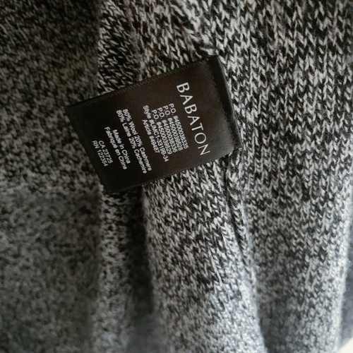 Aritzia Babaton Beekman Cardigan Sweater Marled Black Size XS Cashmere Knit | eBay