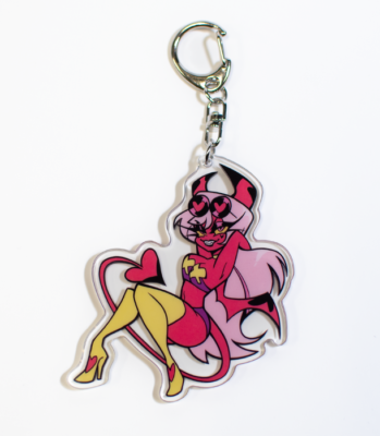 Helluva Boss Summer Swimsuit Verosika Acrylic Keychain 2022