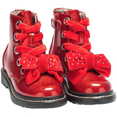 LELLI Kelly LK6522 (SD01) FIOR DI Fiocco Glitter Rosso Grande Fiocco  Stivaletti | eBay