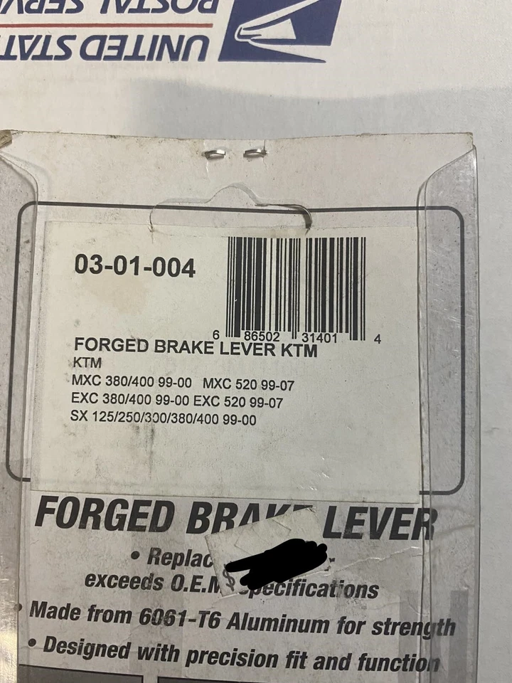 Filtro de aire Sunline plateado forjado palanca de freno KTM Foto 2 de 2