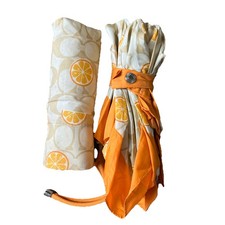 Coach 1562 Umbrella in Signature Orange Print, SV/Light Khaki