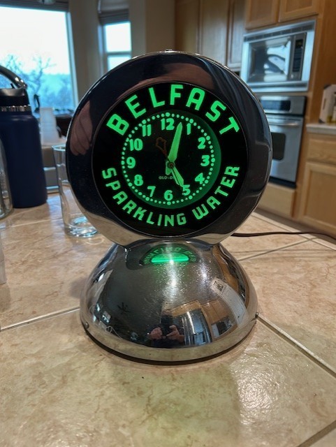 Vintage Glo-Dial Table top Neon Clock