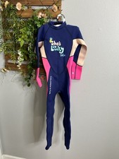 Dive And Sail Pink Blue Recreational Wetsuit XXL Girls X-Manta