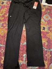 Barco Black Large Scrub Pants Solid Medical Unisex 5206