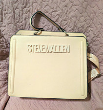 Steve Madden Cream Satchel Top Handle Zip Bag...