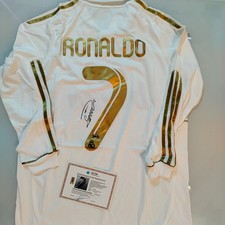 Cristiano Ronaldo CR7 Autographed Real Madrid Home Jersey Long Sleeve 2011 COA