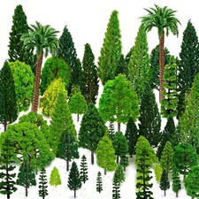36pcs Mixed Model Trees, 1.5-6 inch 4-16 cm , Diorama Supplies, Model Grass, ...