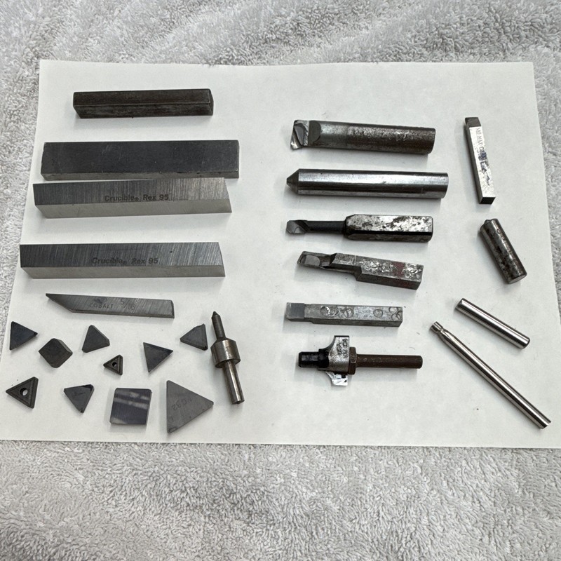 Crucible Rex 95 Lathe Tool Bits Indexable Inserts Carbide ,new open box and used