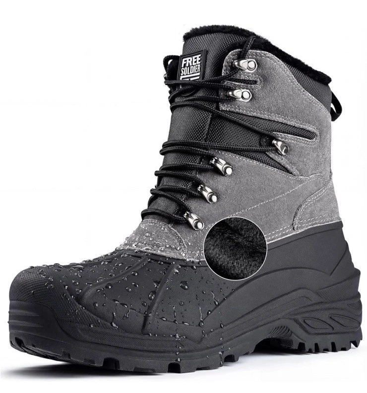 FREE SOLDIER Winter Snow Boots Mens Size 11 Waterproof Insulated Fleece Hiking
Opens in a new window