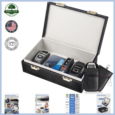 Compact Faraday Box and Key Fob Protectors for Secure Digital Device Storage