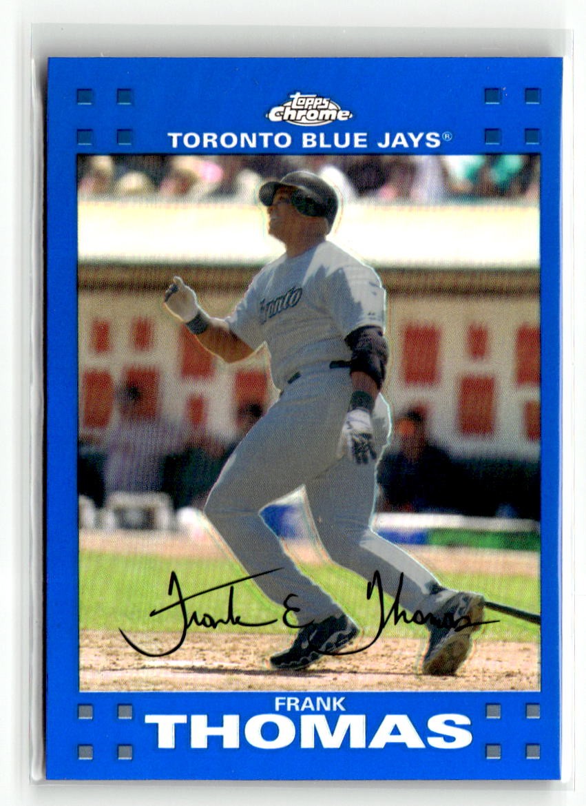 2007 Topps Chrome #116 Frank Thomas Blue Refractors