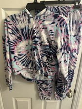 Justice Sleep Girls Size M 10 2 Piece Pajama Set Long Sleeve Pants