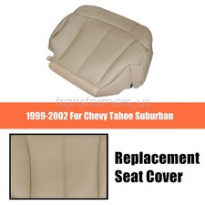 For 2000 2001 2002 Chevy Tahoe Driver Bottom Leather Seat Cover Light Tan 522 For 2000 2001 2002 Chevy Tahoe Driver Bottom Leather Seat Cover Light Tan 522