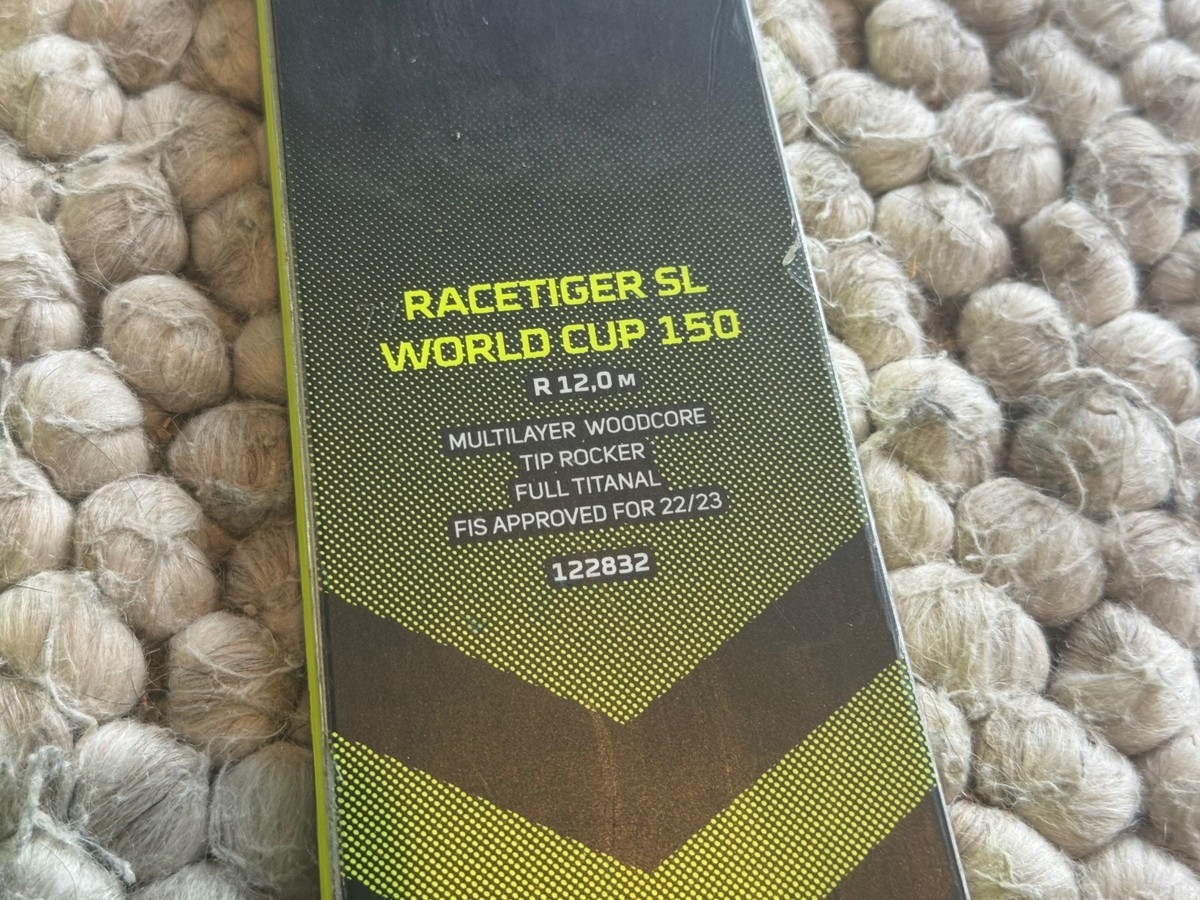 Volkl Racetiger SL World Cup 150cm Race Skis FIS Junior - Flat
