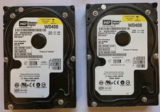 2 x Western Digital Caviar 40GB IDE 3.5" WD400BB WD400BB-00JHA0 Hard Drive HDD
