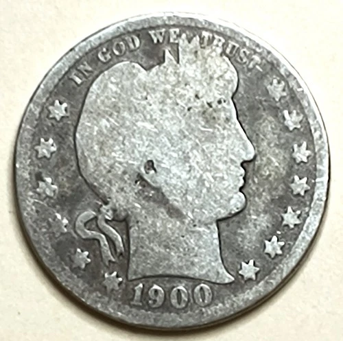 1900 P circulated Barber quarter