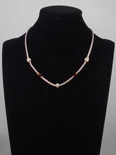 Brighton Silver Plated 2 Tone MERIDIAN Red Beaded Short Necklace JM7488 $132