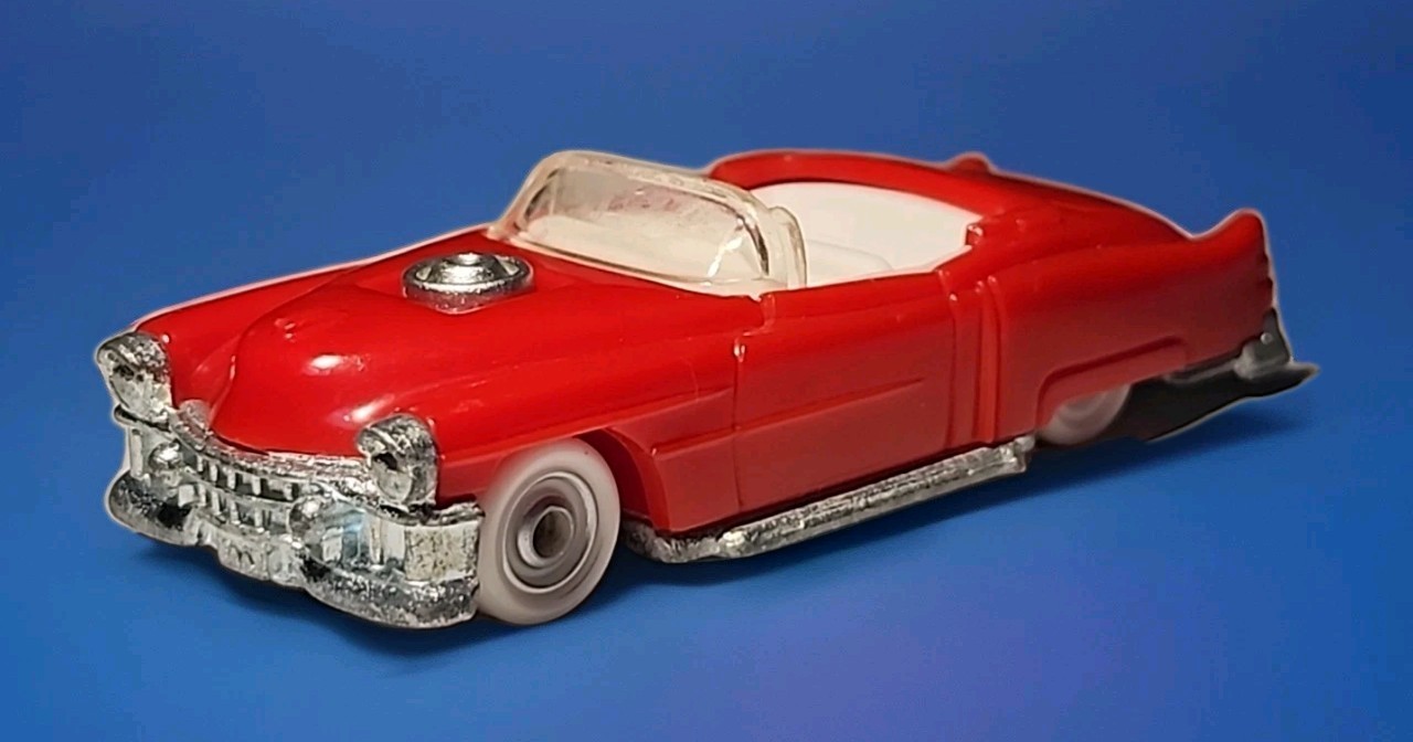 Vintage 1993 Hot Wheels Red 1953 Red Cadillac Convertible "Gas Hog" Diecast 1:64