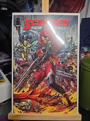THE SCORCHED 1 SIGNED & ART STEPHEN SEGOVIA COA COVER BRETT BOOTH TODD MCFARLANE
