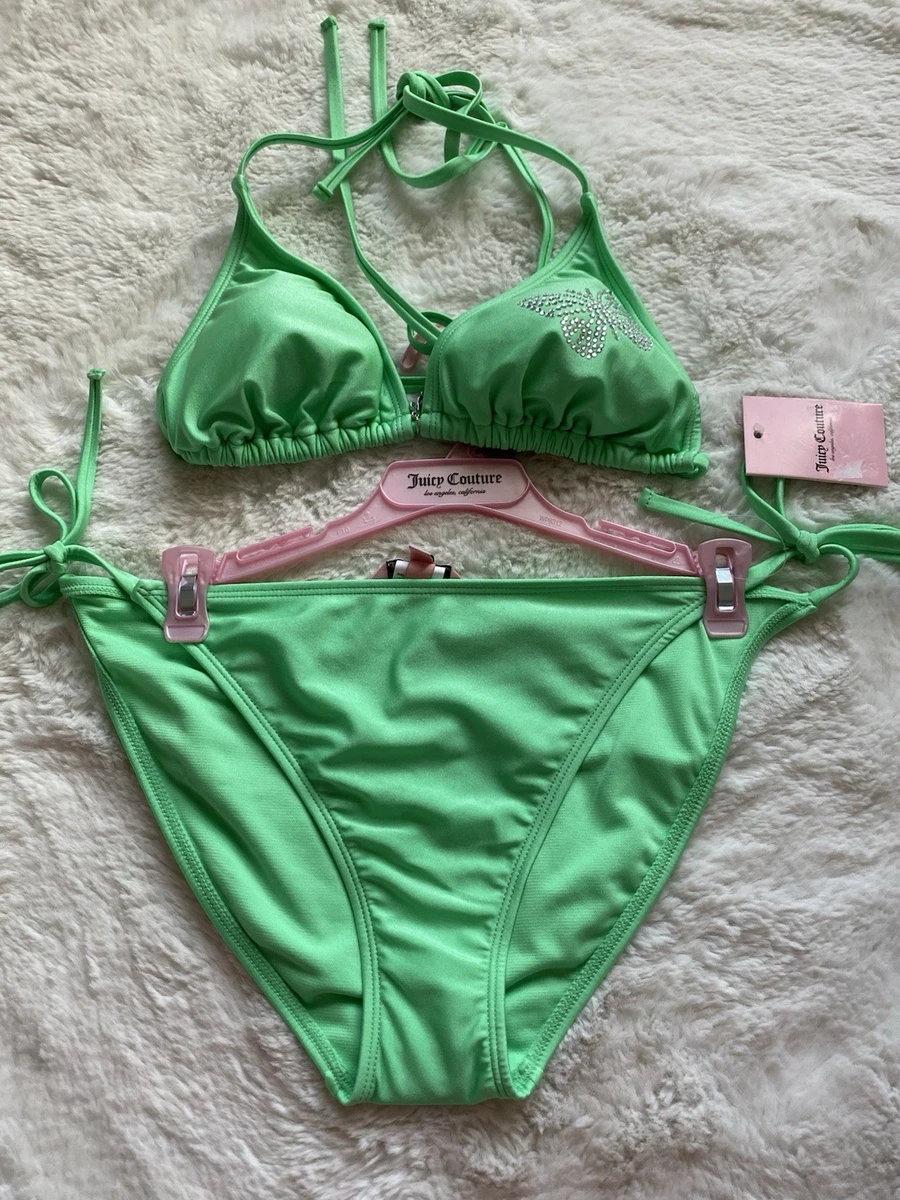 Juicy Couture Solid Regular Size L Bikini Swimwear for Women for