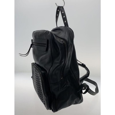 Christian Louboutin Rucksack Leder Schwarz Ösen Aliosha Authentic Stud Herren