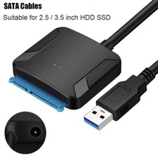 USB 3.0 to SATA III Hard Drive Adapter Cable for 2.5" 3.5" HDD SSD