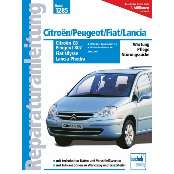 Lancia Phedra Typ 179 2002-2005 Werkstatthandbuch Bucheli Verlag-image