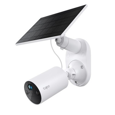 TP-Link 𝗧𝗮𝗽𝗼 SolarCam C402 Kit, Outdoor Battery Camera w/Solar Panel Base...