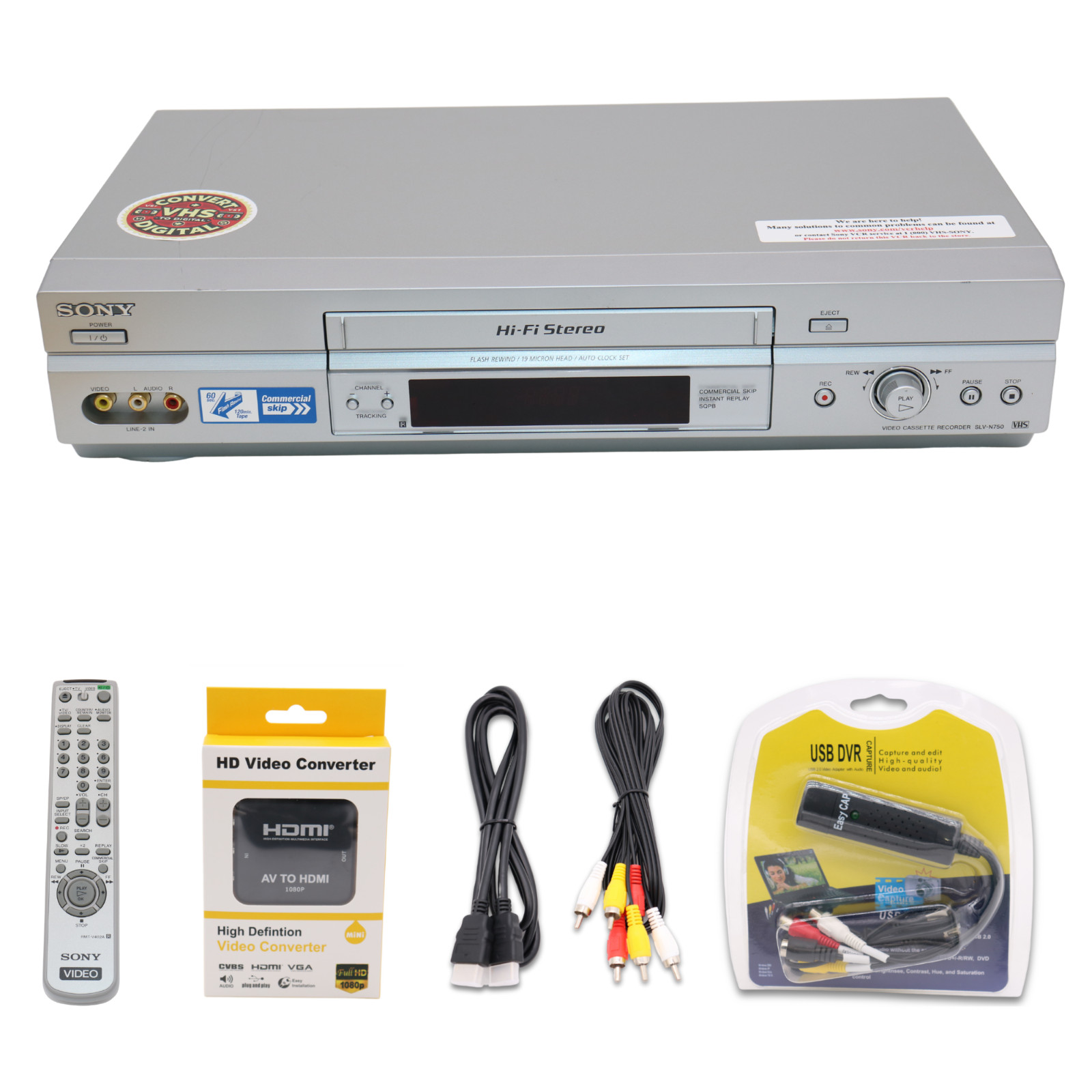 | Convert Vhs To Digital Usb Capture | Av-hdmi Adapter