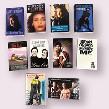 Cassette Singles Tapes 80s Pop Rock Collection Cardboard Sleeves Lot of 10