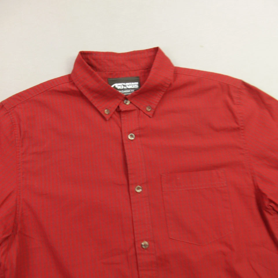 Mountain Khakis Shirt Mens Medium Short Sleeve Button Front Casual Classic Red - Image 2 of 4