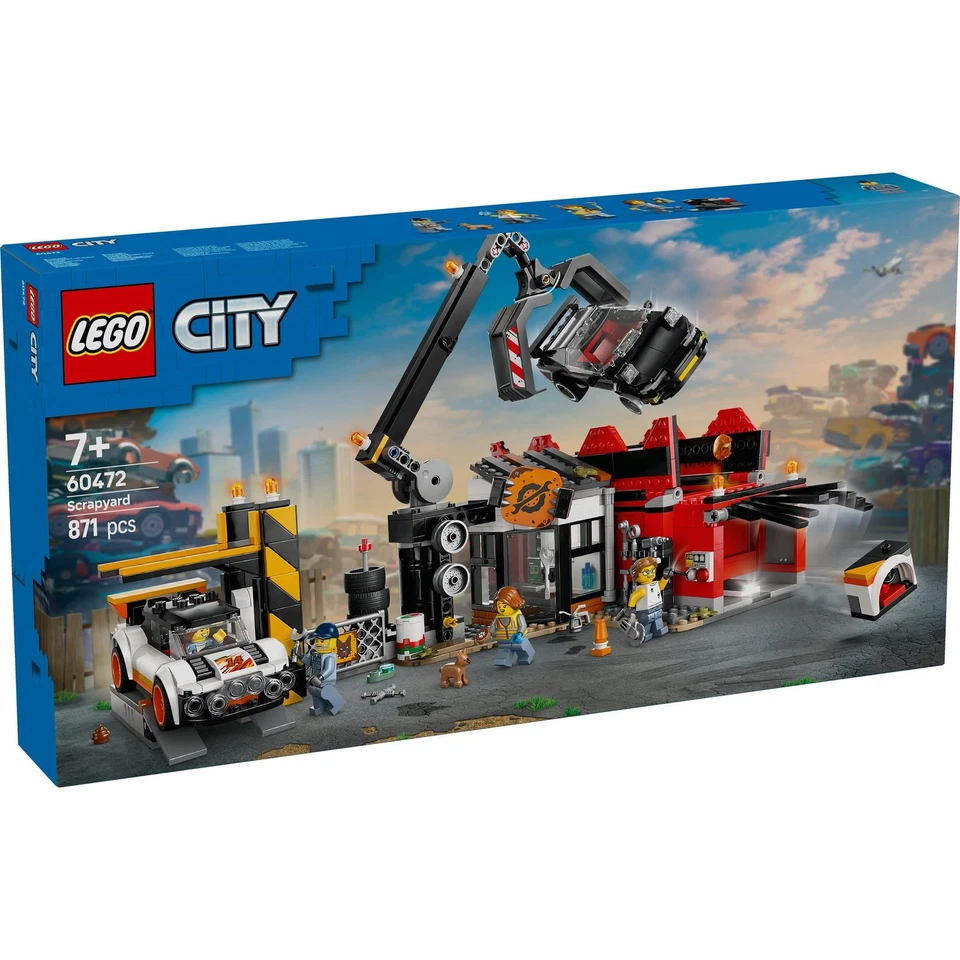 LEGO City Scrapyard Car Factory and Car Toy Block 60472 Gift - Image 2 of 4