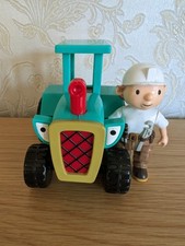 Bob The Builder Travis Tractor Friction Vehicle With Marjorie Figure Vintage