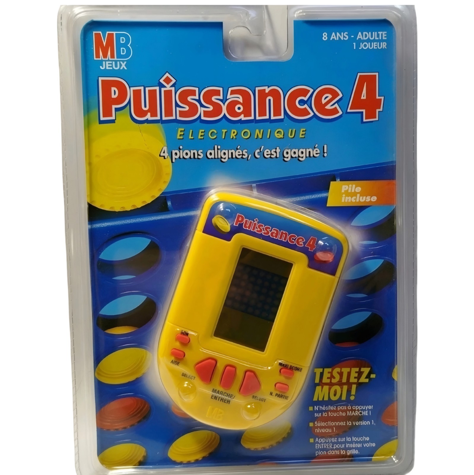Jeu Puissance 4 Électronique MB 1998 vintage neuf sous blister original