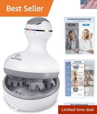 Electric Cordless Hair Scalp Massager with Kneading 84 Massage Nodes, Handhel...