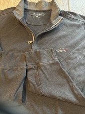 Greg Norman Mens Pullover XL Long Sleeve 1/4 Zip Casual Sweater Golf Shark Logo
