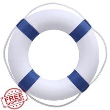 20 Inch Safety Life Preserver Ring Buoy Swim Foam Pool Rescue Lifeguard
