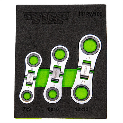  VIM Tools Nano Flex Ratcheting Wrench Set FPRW100