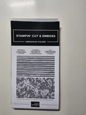 Stampin' Up! Stripes & Splatters 3D Embossing Folders Brand New