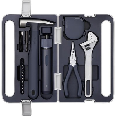 HOTO 18 in 1 Home Tool Kit Cordless Electric Screwdriver LED DIY Set