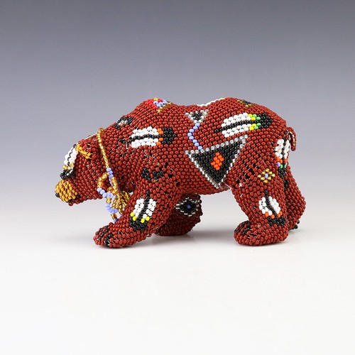 NATIVE AMERICAN ZUNI BEADED BEAR BY DENISE & FARON GCHACHU | eBay