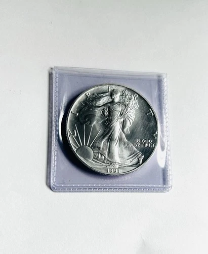 1991  American  Silver Eagle   1 Oz  .999 Fine Silver ▪︎ Brilliant Uncirculated