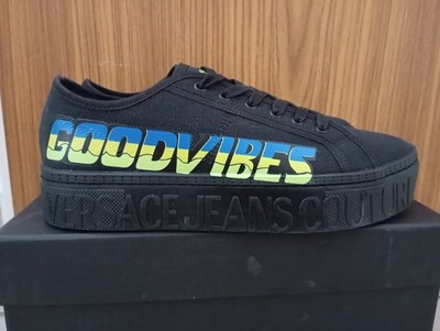 Versace Herren Schuhe Sneaker Größe 42 Schwarz