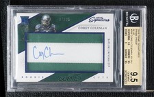 2016 Prime Signatures Proof Blue 7/25 Corey Coleman BGS 9.5 GEM MINT Auto 0nr3