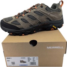 Merrell Moab 3 Shoes Mens Size 10.5 Olive Hiking Trail Vibram Sneakers J035885